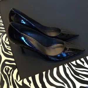 Black Patent Leather Pump Stiletto Heel 3.25”